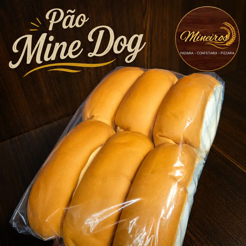 Pão Mine Dog, para cachorro-quente
