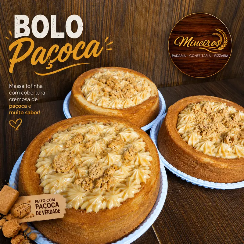 Bolo de paçoca