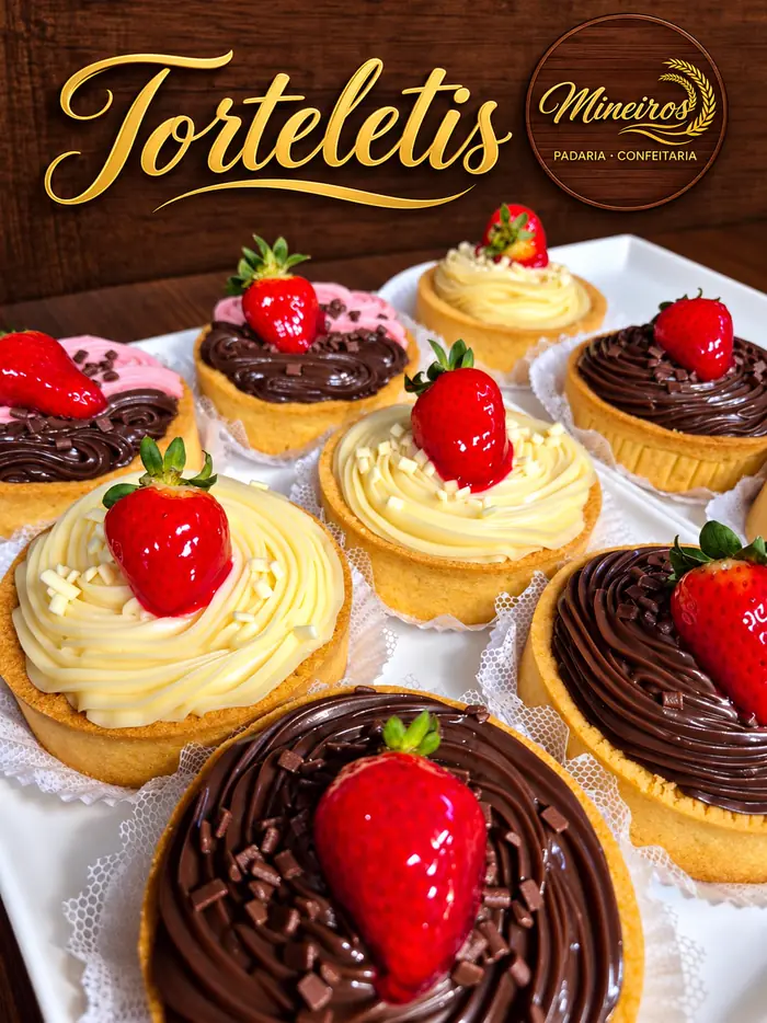 Torteletis com morango